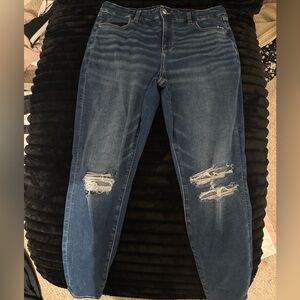 American Eagle Outfitters Curvy Dark Blue Denim Jeans